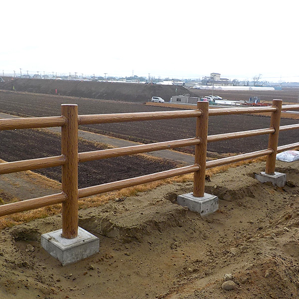 擬木設置工完了