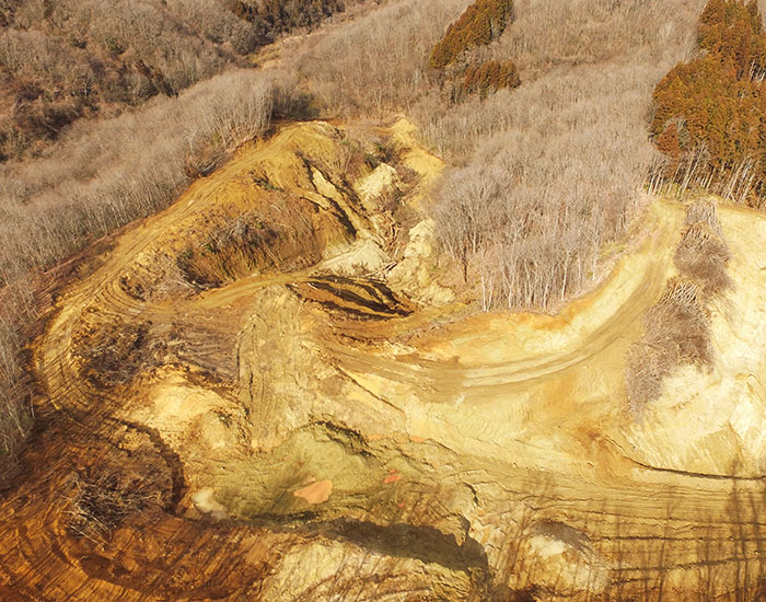 石坂山採取場　上空写真（1）