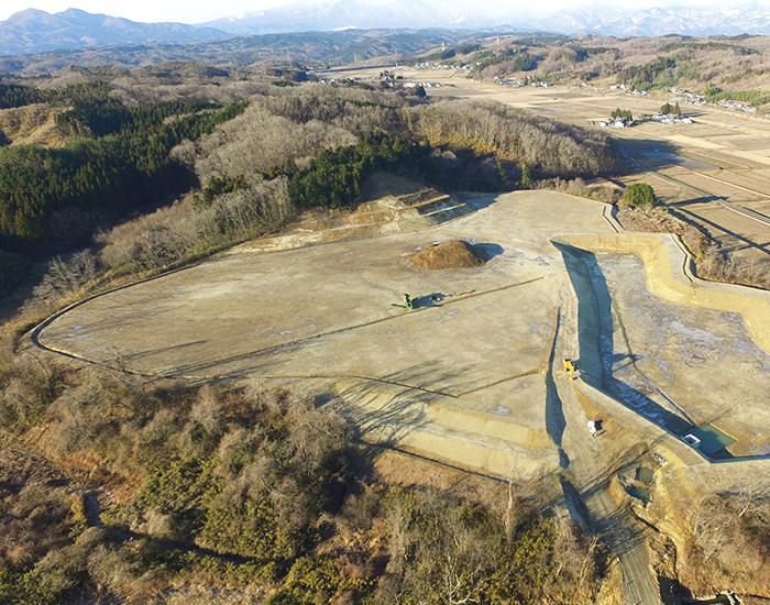 作田山採取場　上空写真（1）